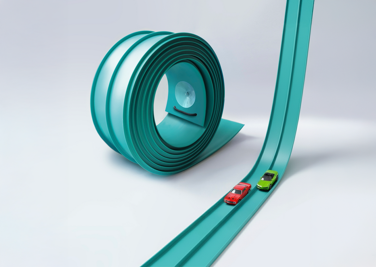circuit voiture flexible enfant sans pile